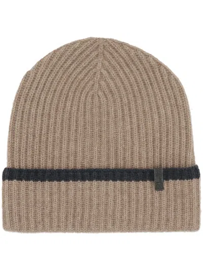 Brunello Cucinelli Beanie In Neutrals