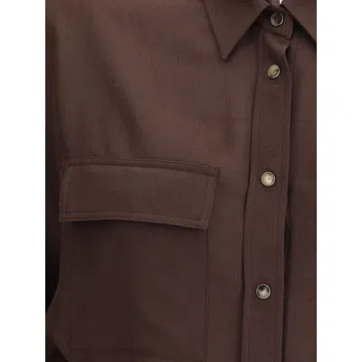 BRUNELLO CUCINELLI EMBELLISHED COLLAR SHIRT