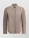 Shop Brunello Cucinelli Embellished Collar Shirt With Adjustable Cuffs