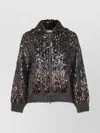 Brunello Cucinelli Embellished Crewneck Knitwear With Ribbed Accents In Black