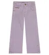 Brunello Cucinelli Embellished Flared Jeans In Purple
