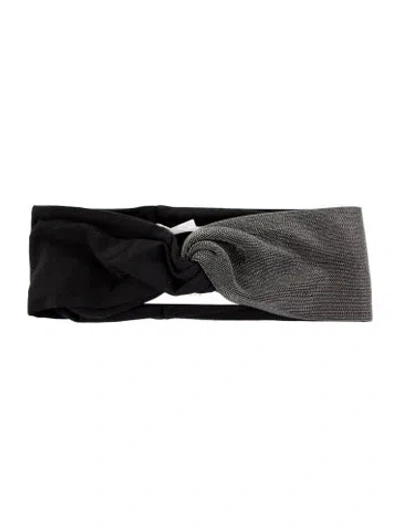 Pre-owned Brunello Cucinelli Embellished Headband In Black