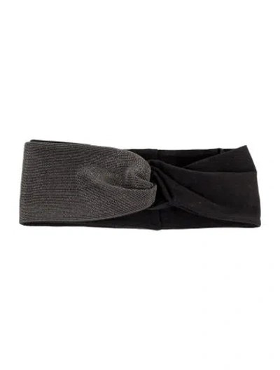 Pre-owned Brunello Cucinelli Embellished Headband In Black