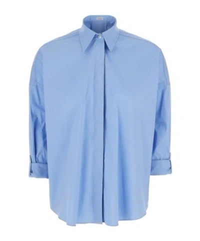 BRUNELLO CUCINELLI BRUNELLO CUCINELLI EMBELLISHED LONG SLEEVED SHIRT
