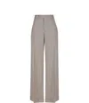 Brunello Cucinelli Striped Casual Pants In Taupetabacco
