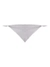 Brunello Cucinelli Embellished-tie Scarf In Gray