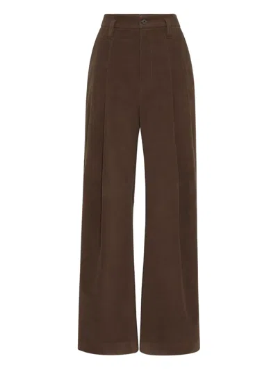 BRUNELLO CUCINELLI BRUNELLO CUCINELLI EMBELLISHED WIDE LEG TROUSERS