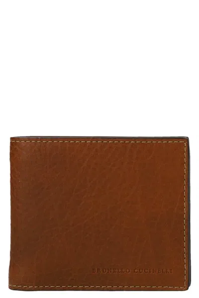 Brunello Cucinelli Embossed Logo Wallet