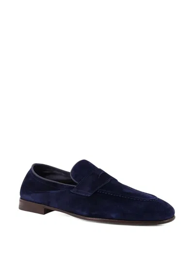 BRUNELLO CUCINELLI EMBOSSED-STITCHING LOAFERS