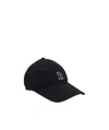 Brunello Cucinelli Lightweight Suede Baseball Cap With Embroidered Logo Hats Blue In Black