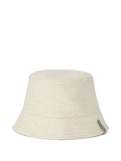 BRUNELLO CUCINELLI EMBROIDERED BUCKET HAT