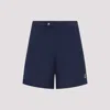 Brunello Cucinelli Classic Blue Swim Shorts With Subtle Logo Detail In Navy