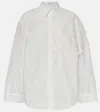 Brunello Cucinelli Embroidered Cotton-blend Poplin Shirt