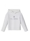 Brunello Cucinelli Embroidered Cotton Hoodie In White