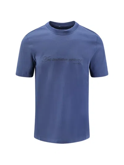 Brunello Cucinelli Slogan-print Cotton T-shirt With Embroidered Logo In Animal Print