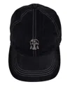 Brunello Cucinelli Embroidered-detail Baseball Cap In Black