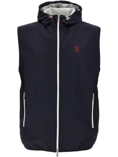 BRUNELLO CUCINELLI EMBROIDERED GILET