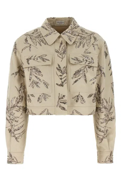 BRUNELLO CUCINELLI BRUNELLO CUCINELLI EMBROIDERED JACKET