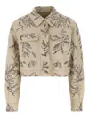Brunello Cucinelli Embroidered Jacket In Brown