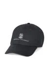 Brunello Cucinelli Embroidered-logo Baseball Cap In Gray