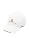 Brunello Cucinelli Logo-embroidered Baseball Hat In White