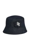 Brunello Cucinelli Embroidered-logo Bucket Hat In Blue