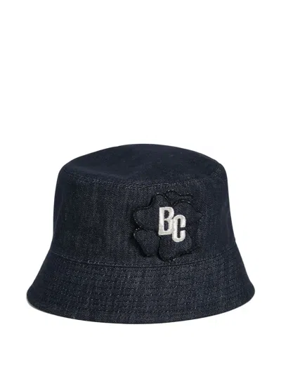 Brunello Cucinelli Kids' Embroidered-logo Bucket Hat In Blue