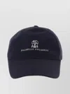 Brunello Cucinelli Embroidered Logo Cap Curved Brim