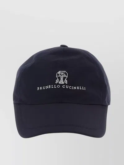 Brunello Cucinelli Embroidered Logo Cap Curved Brim