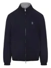 Brunello Cucinelli Water-resistant Long-sleeve Jacket In Black