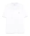 Brunello Cucinelli Men Cotton Jersey Crew-neck T-shirt With Logo And Faux-layering