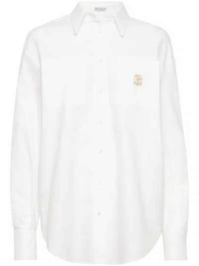 BRUNELLO CUCINELLI EMBROIDERED LOGO