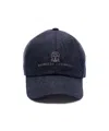 Brunello Cucinelli Logo Fabric Baseball Cap In Black