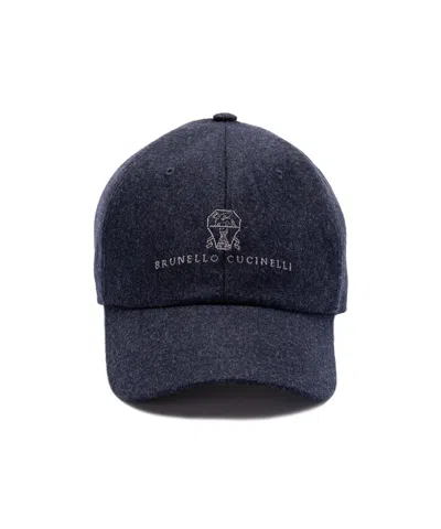 BRUNELLO CUCINELLI BRUNELLO CUCINELLI LOGO EMBROIDERED BASEBALL CAP