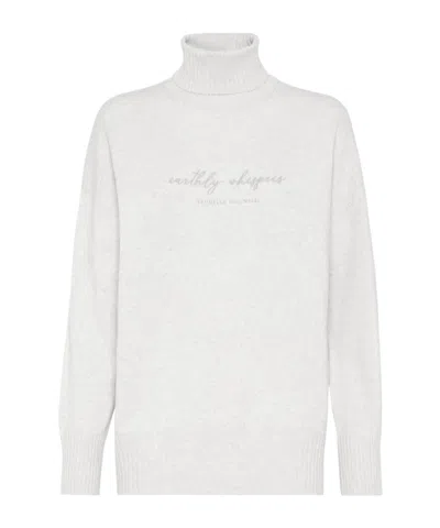 BRUNELLO CUCINELLI BRUNELLO CUCINELLI ROLL-NECK DROP-SHOULDER JUMPER