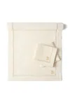 Brunello Cucinelli Embroidered Runner And Napkins (set Of Three) In Neutral