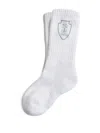 Brunello Cucinelli Embroidered Socks In White