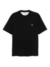 Brunello Cucinelli Logo-embroidered Cotton T-shirt In Black