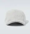 Brunello Cucinelli Men's Logo Wool Hat In Gray