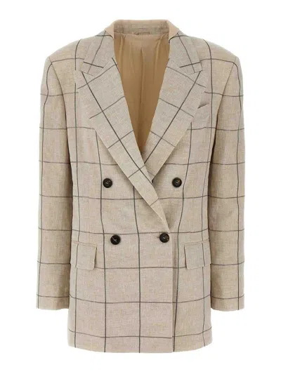 BRUNELLO CUCINELLI EMBROIDERY BLAZER