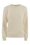 Brunello Cucinelli Women English Rib Cashmere Sweater With Monile