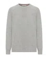 Brunello Cucinelli Crewneck Cashmere Sweater In Gray