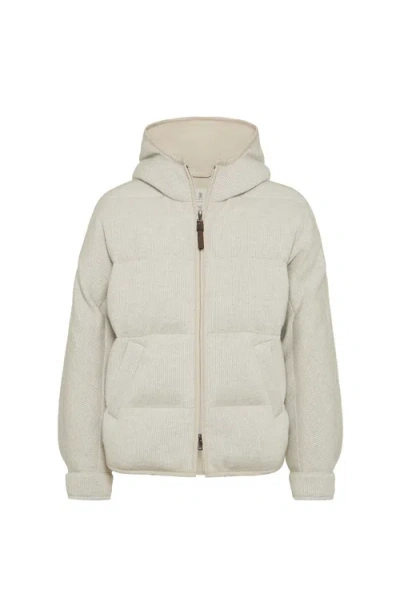 BRUNELLO CUCINELLI BRUNELLO CUCINELLI ENGLISH RIB KNIT DOWN VEST
