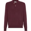 Brunello Cucinelli Cashmere Polo Shirt In Transparent