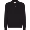 Brunello Cucinelli English Rib Knit Sweater In Black