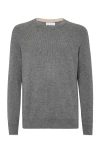 Brunello Cucinelli English Rib Knit Sweater In Dark Grey