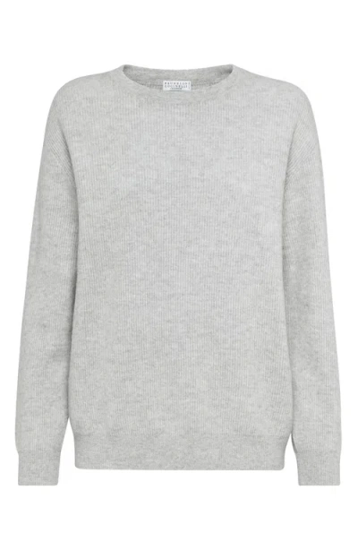 BRUNELLO CUCINELLI BRUNELLO CUCINELLI ENGLISH RIB KNIT SWEATER