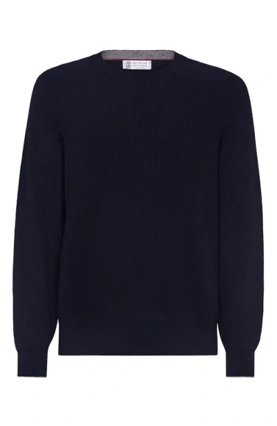 BRUNELLO CUCINELLI BRUNELLO CUCINELLI ENGLISH RIB KNIT SWEATER