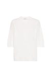 Brunello Cucinelli English Rib Knit Sweater In Neutral