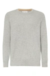 Brunello Cucinelli English Rib Knit Sweater In Pebble